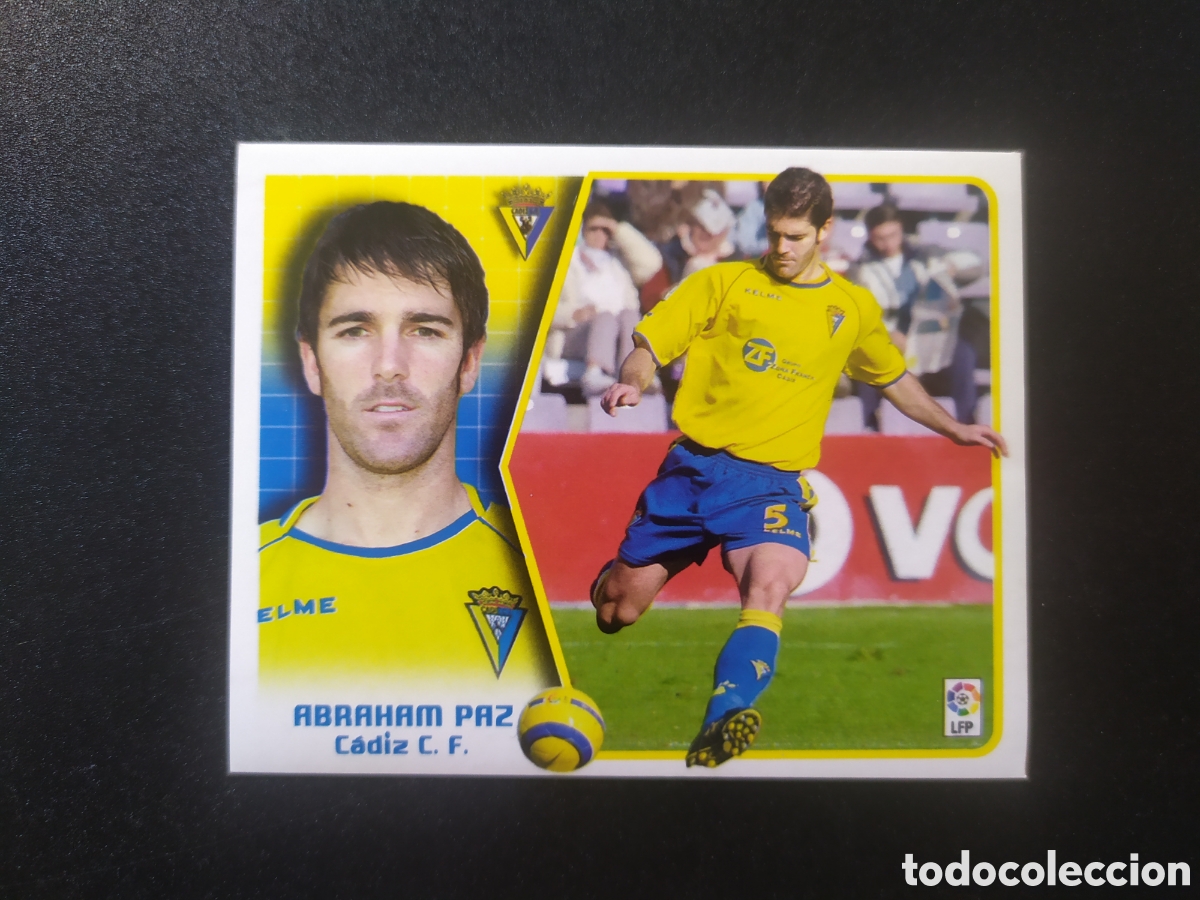 Cromos de f&uacute;tbol: Liga este 2005 2006 05 06 panini Abraham Paz Cadiz