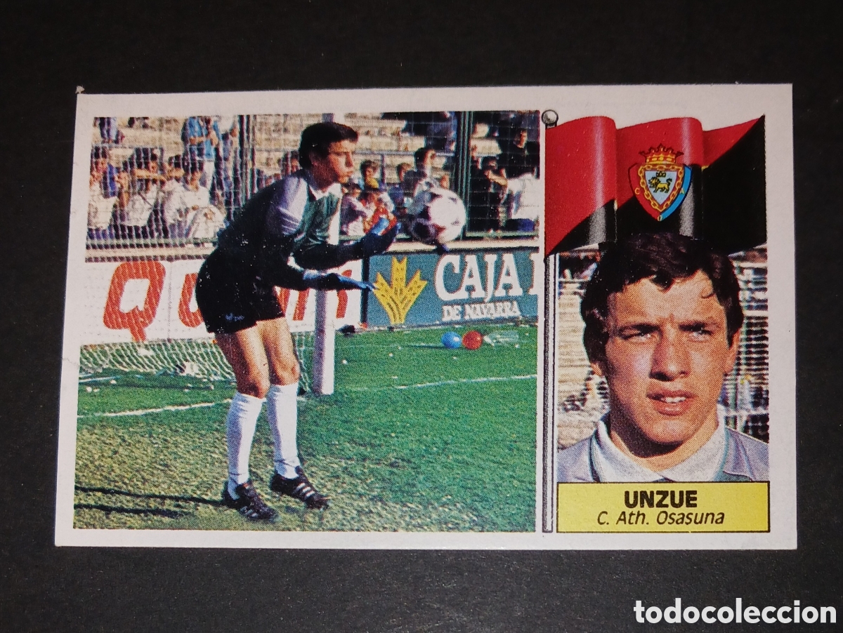 Cromos de f&uacute;tbol: Cromo Unzue - C. Ath. Osasuna - Ediciones Este Liga 1986/1987 (86-87) - Nuevo Sin Pegar