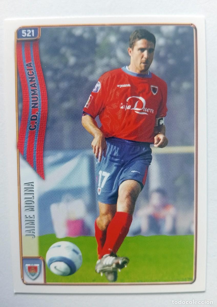 Cromos de f&uacute;tbol: CROMO FUTBOL C.D. NUMANCIA MUNDI CROMO 2004-2005: JAIME MOLINA