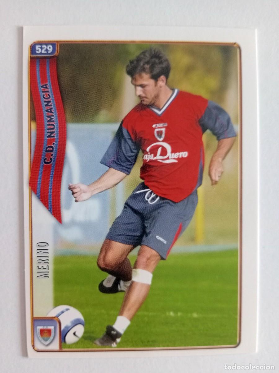 Cromos de f&uacute;tbol: CROMO FUTBOL C.D. NUMANCIA MUNDI CROMO 2004-2005: MERINO