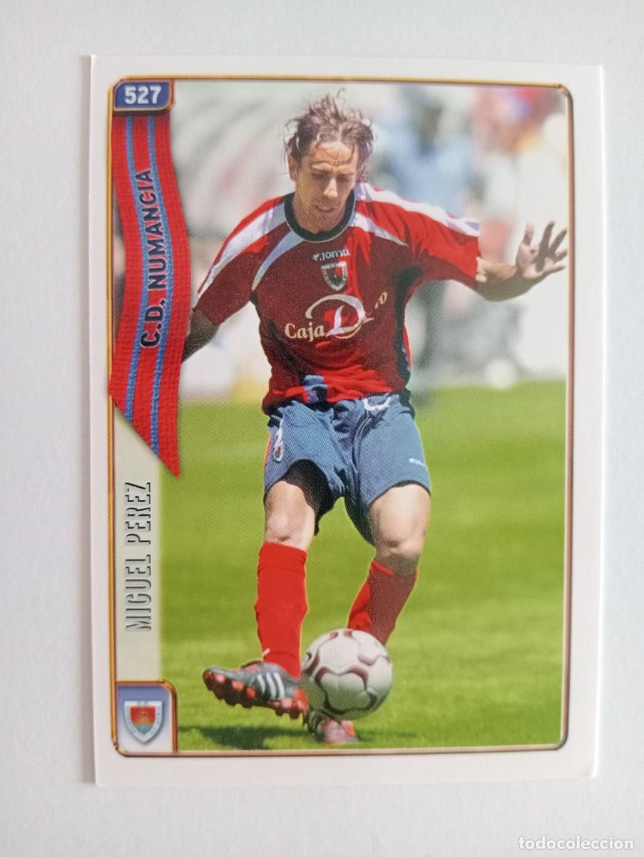 Cromos de f&uacute;tbol: CROMO FUTBOL C.D. NUMANCIA MUNDI CROMO 2004-2005: MIGUEL P&Eacute;REZ