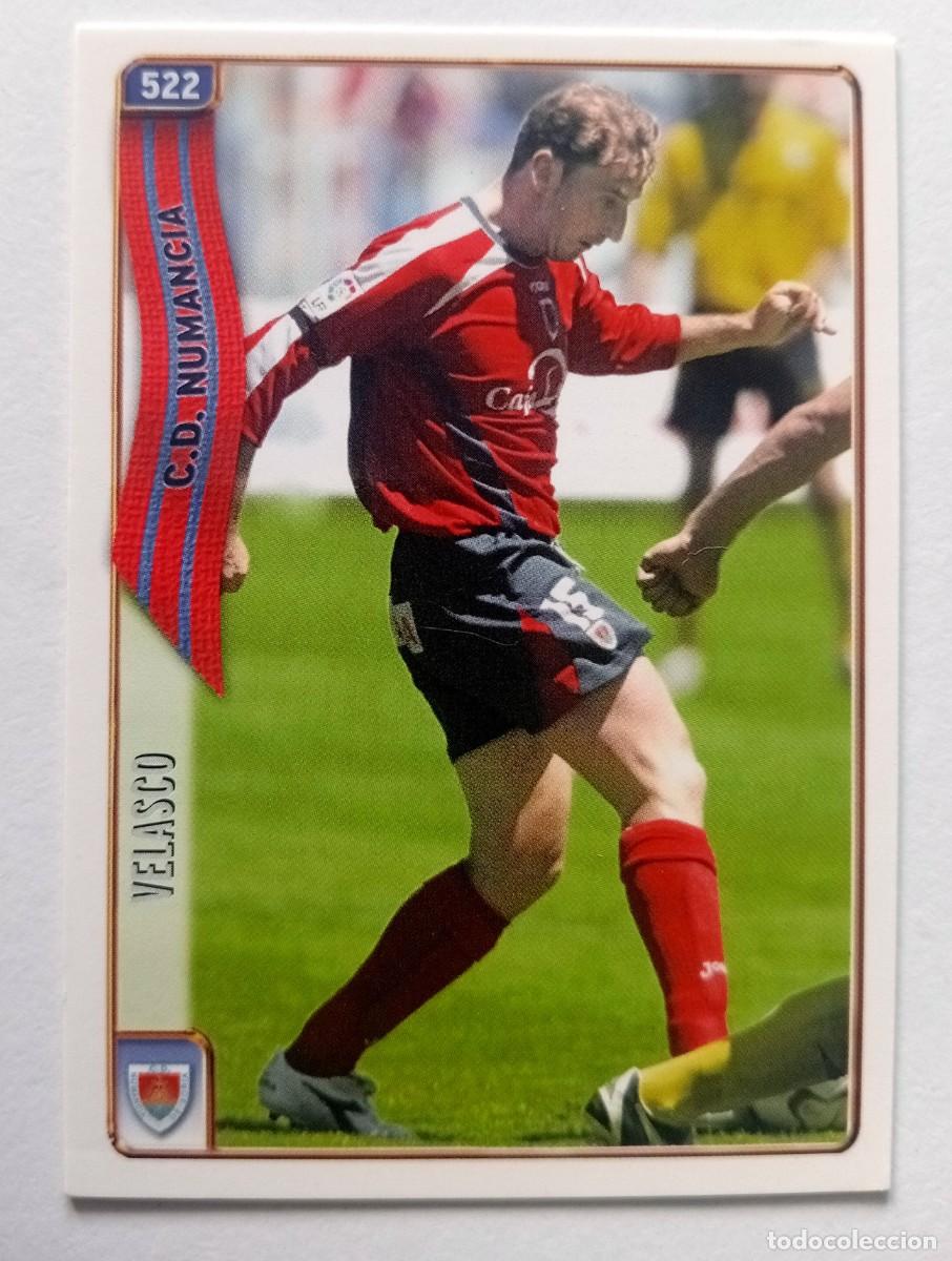 Cromos de f&uacute;tbol: CROMO FUTBOL C.D. NUMANCIA MUNDI CROMO 2004-2005: VELASCO