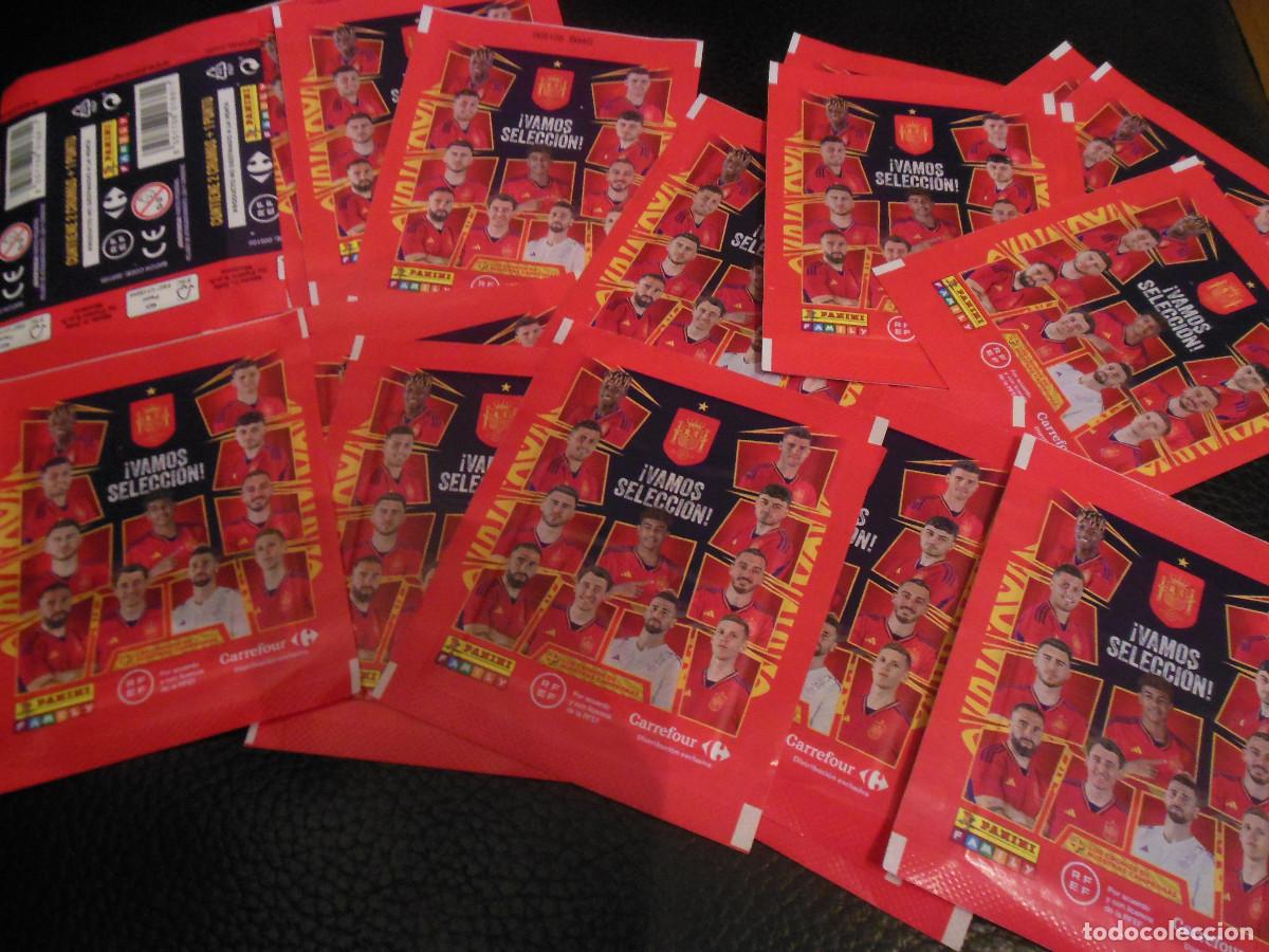Cromos de f&uacute;tbol: 20 SOBRES DE CROMOS VAMOS SELECCI&Oacute;N ESPA&Ntilde;OLA FUTBOL PANINI PROMO CARREFOUR 2024