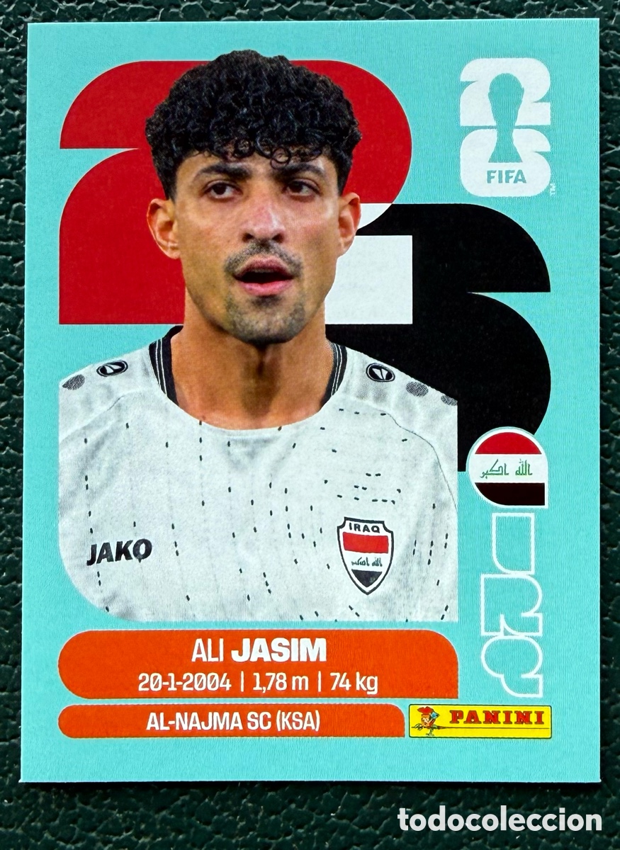 Fu&szlig;ball-Sticker: IRQ 12 ALI JASIM IRAQ CROMOS ALBUM FIFA WORLD CUP MUNDIAL 2026 PANINI
