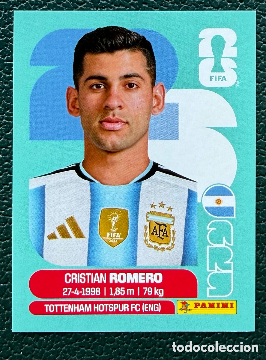Fu&szlig;ball-Sticker: ARG 4 CRISTIAN ROMERO ARGENTINA CROMOS ALBUM FIFA WORLD CUP MUNDIAL 2026 PANINI