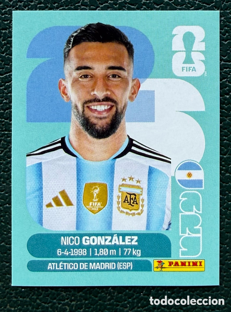 Fu&szlig;ball-Sticker: ARG 16 NICO GONZALEZ ARGENTINA CROMOS ALBUM FIFA WORLD CUP MUNDIAL 2026 PANINI