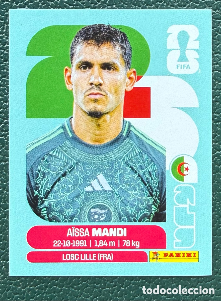 Cromos de f&uacute;tbol: ALG 7 AISSA MANDI ARGELIA CROMOS ALBUM FIFA WORLD CUP MUNDIAL 2026 PANINI
