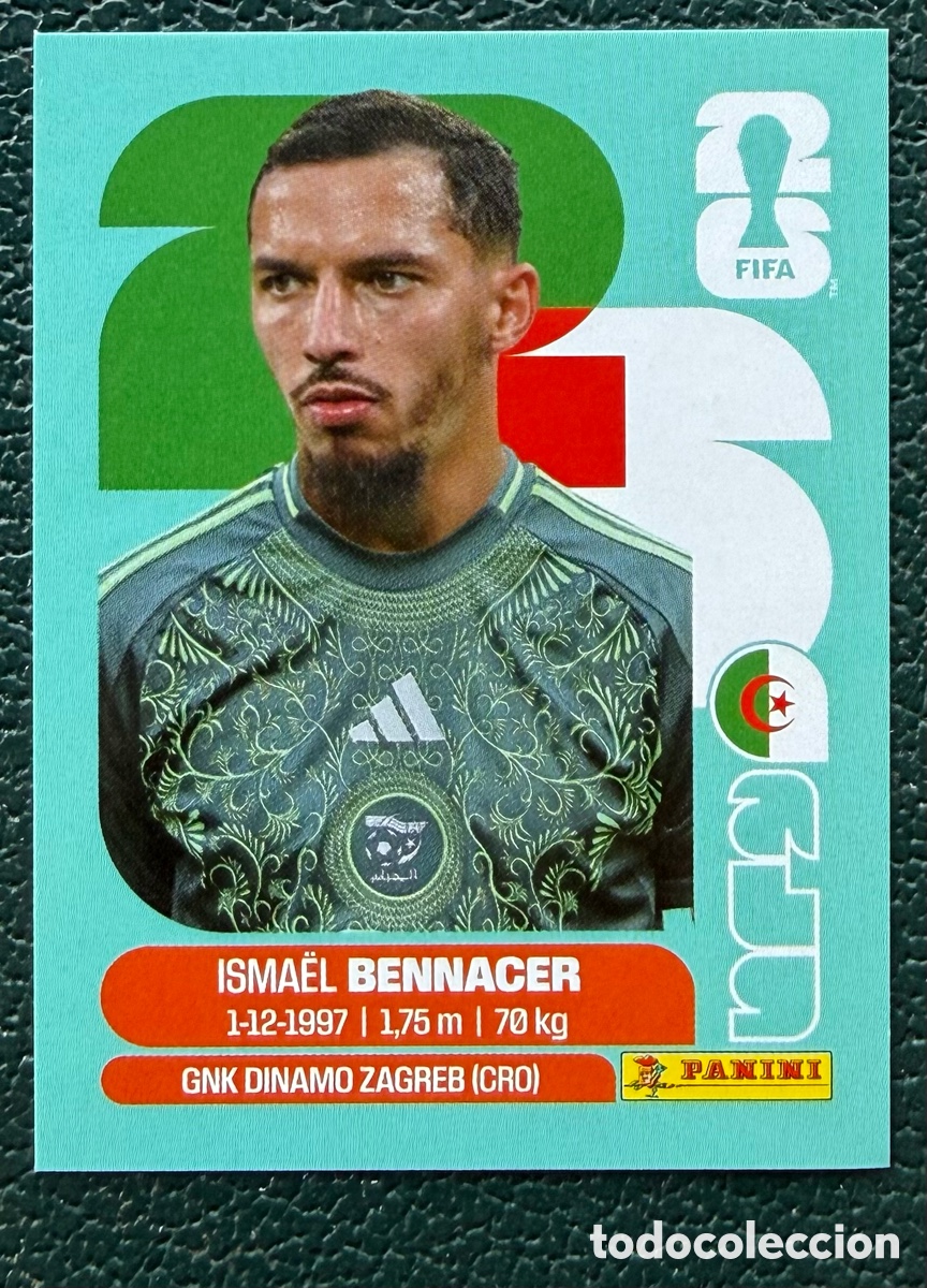 Cromos de f&uacute;tbol: ALG 8 ISMAEL BENNACER ARGELIA CROMOS ALBUM FIFA WORLD CUP MUNDIAL 2026 PANINI