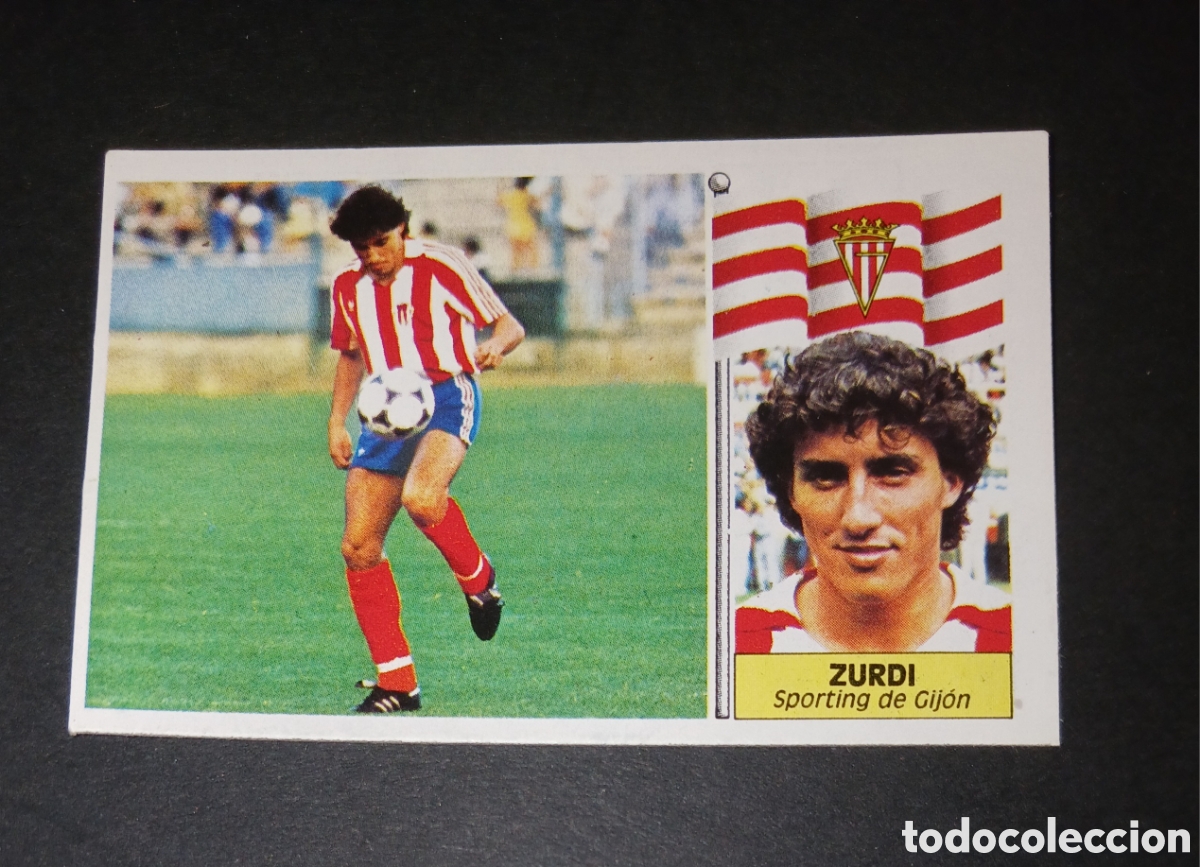 Figurine di Calcio: Cromo Zurdi - Sporting de Gijon - Ediciones Este Liga 1986/1987 (86-87) - Nuevo Sin Pegar