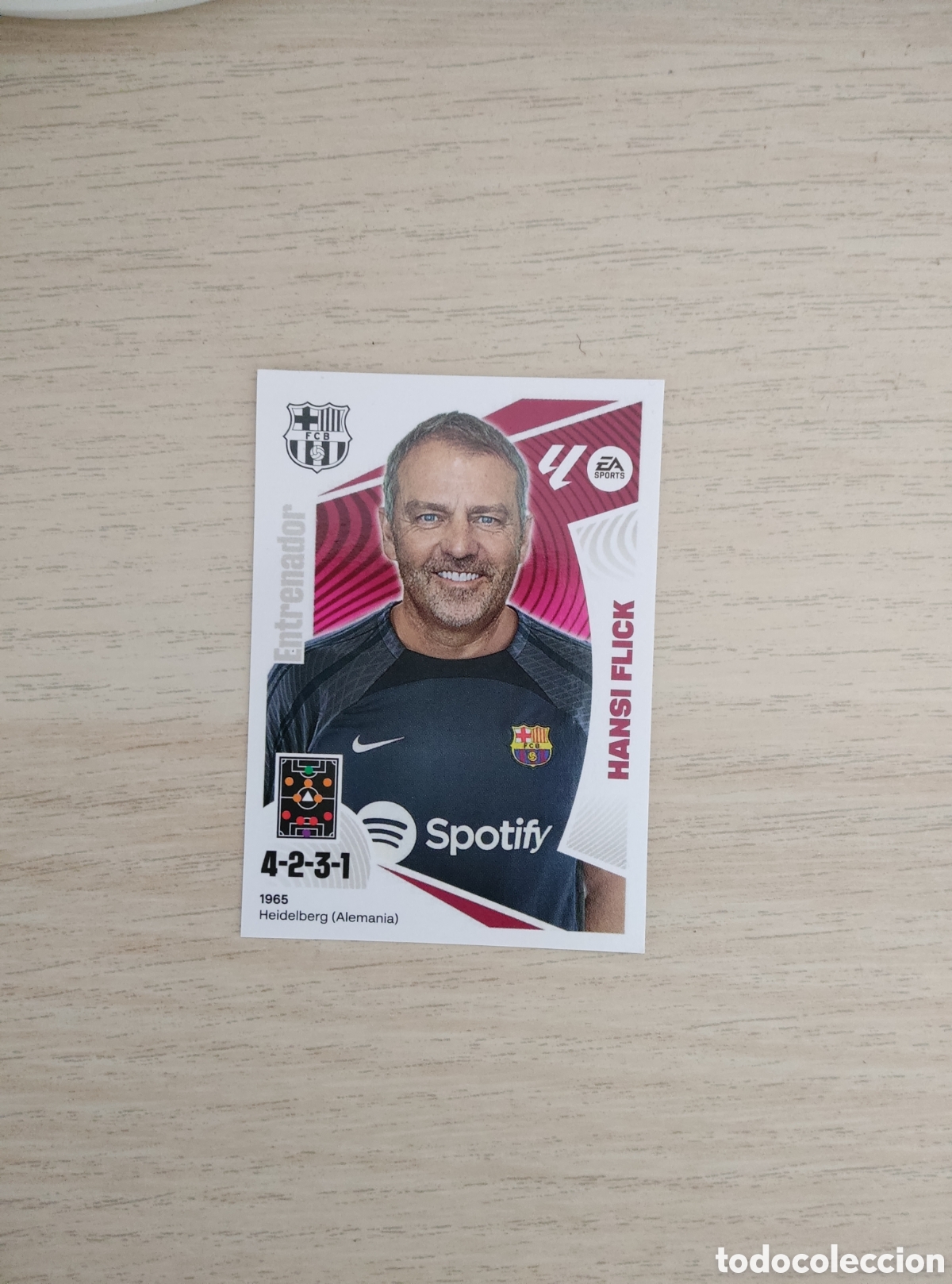 Cromos de f&uacute;tbol: 2 HANSI FLICK BARCELONA LIGA ESTE 2024 2025