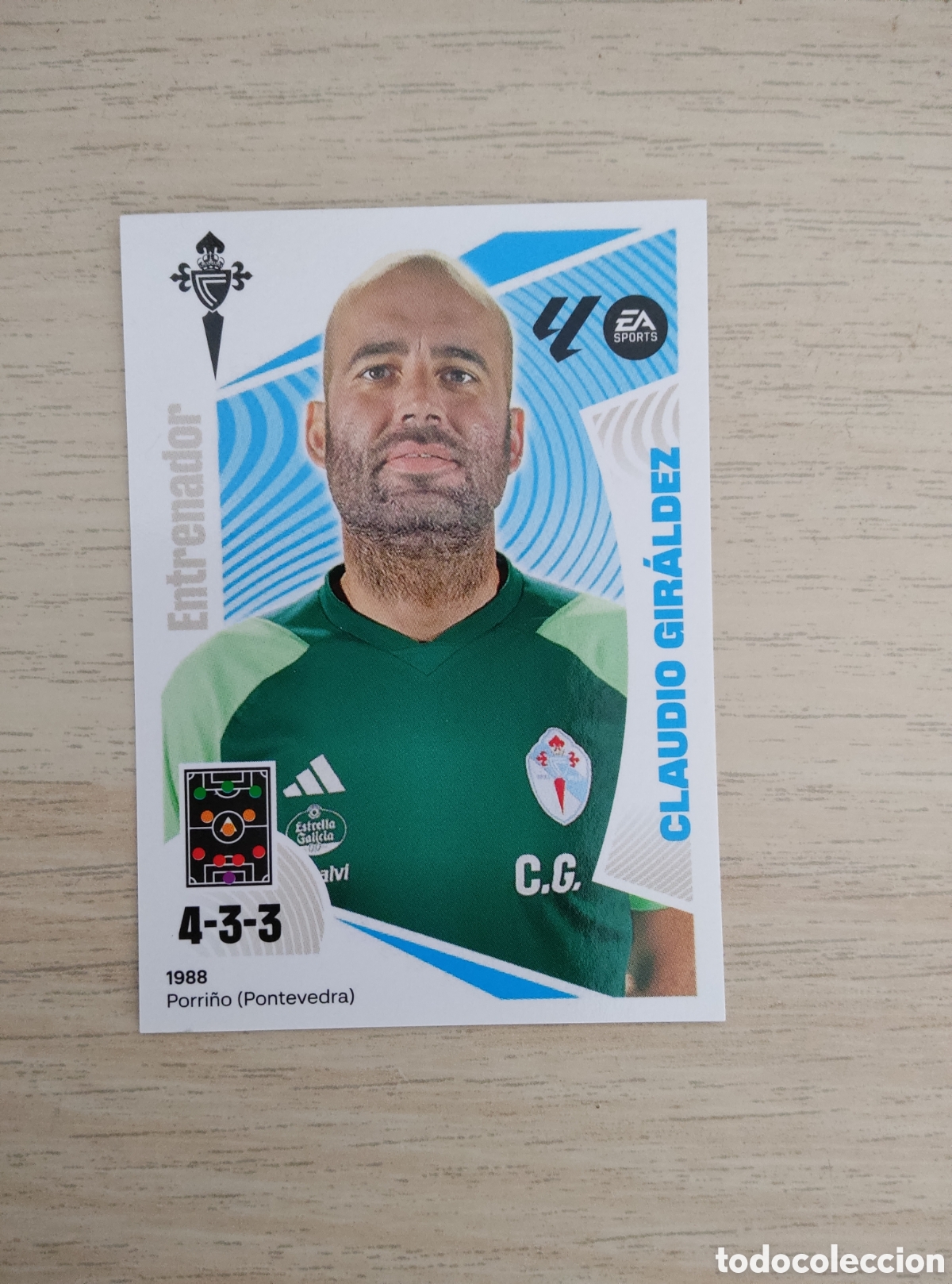 Cromos de f&uacute;tbol: 2 CLAUDIO GIR&Aacute;LDEZ CELTA LIGA ESTE 2024 2025