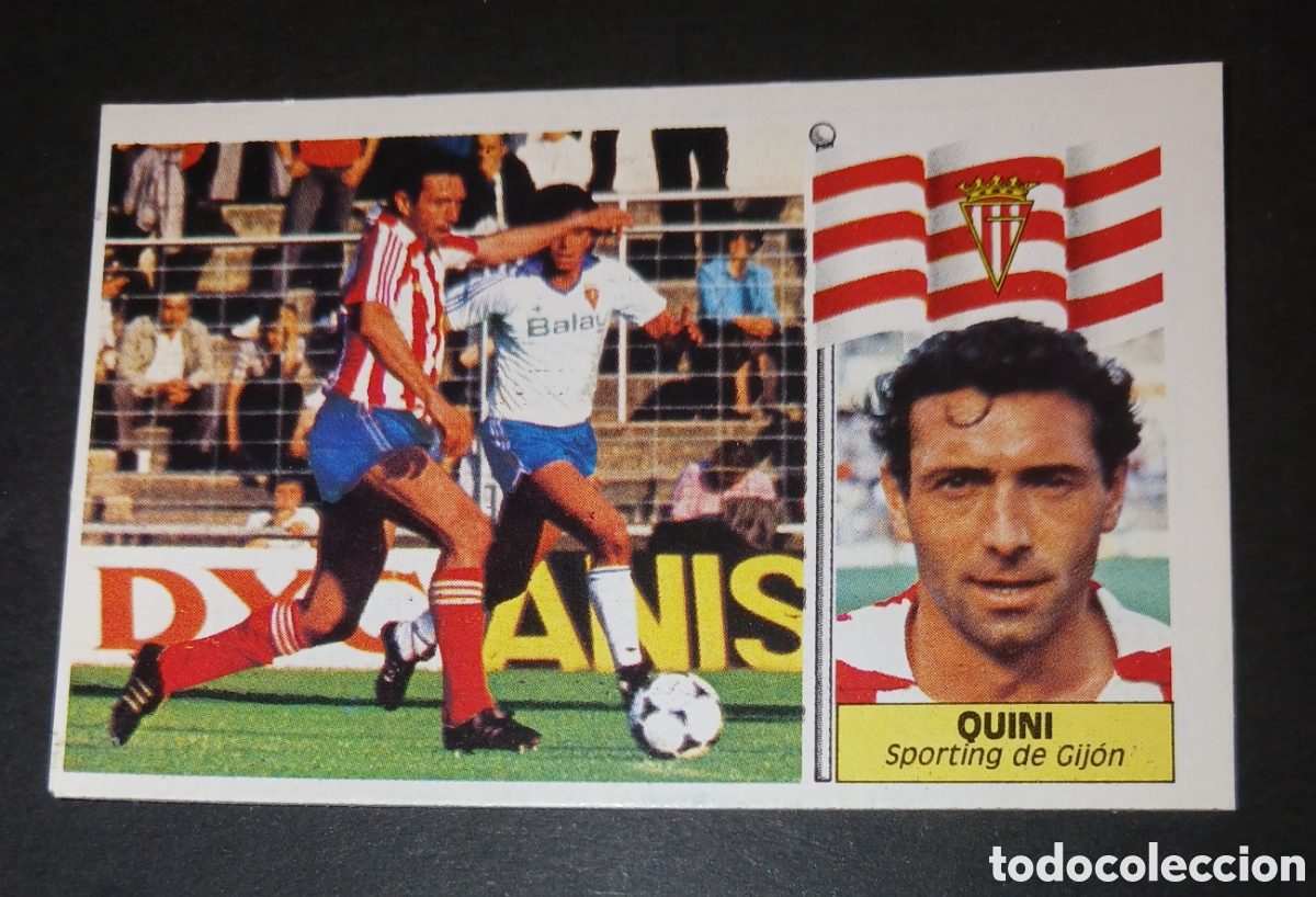 Cromos de f&uacute;tbol: Cromo Quini - Sporting de Gijon - Ediciones Este Liga 1986/1987 (86-87) - Nuevo Sin Pegar
