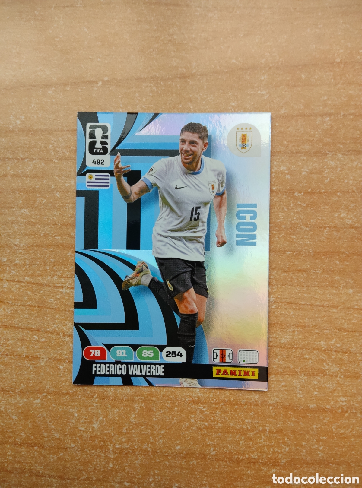 Cromos de f&uacute;tbol: 492 FEDERICO VALVERDE URUGUAY ICON ADRENALYN XL MUNDIAL 2026