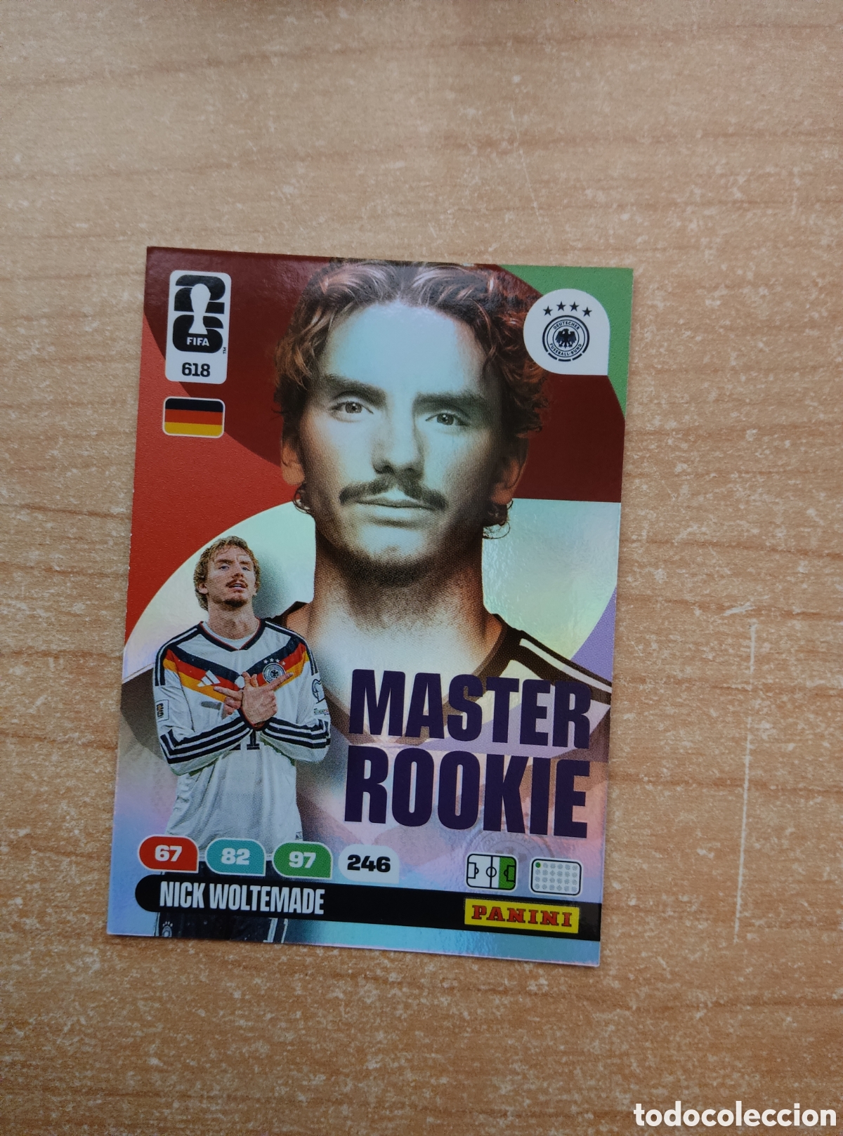 Cartes &agrave; collectionner de Football: 618 NICK WOLTEMADE MASTER ROOKIE ALEMANIA ADRENALYN XL MUNDIAL 2026