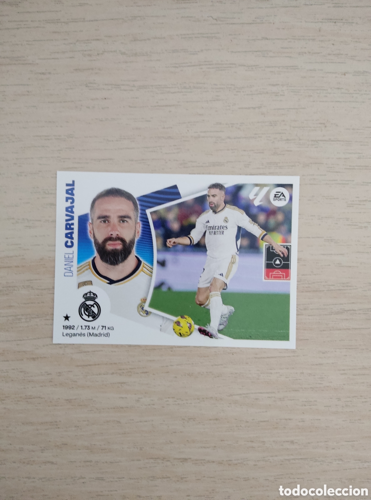 Cromos de f&uacute;tbol: 5 DANI CARVAJAL REAL MADRID LIGA ESTE 2024 2025