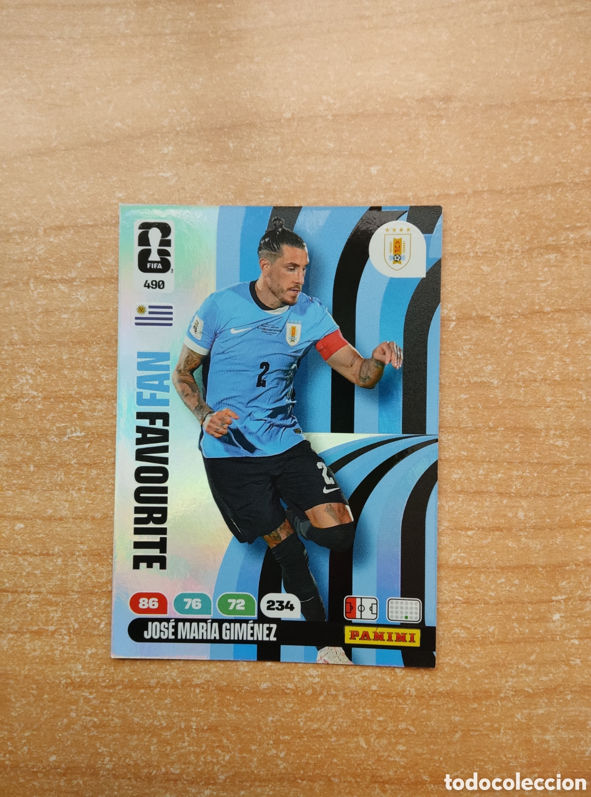 Cromos de f&uacute;tbol: 490 JOSE MARIA GIMENEZ URUGUAY FAN FAVOURITE ADRENALYN XL MUNDIAL 2026