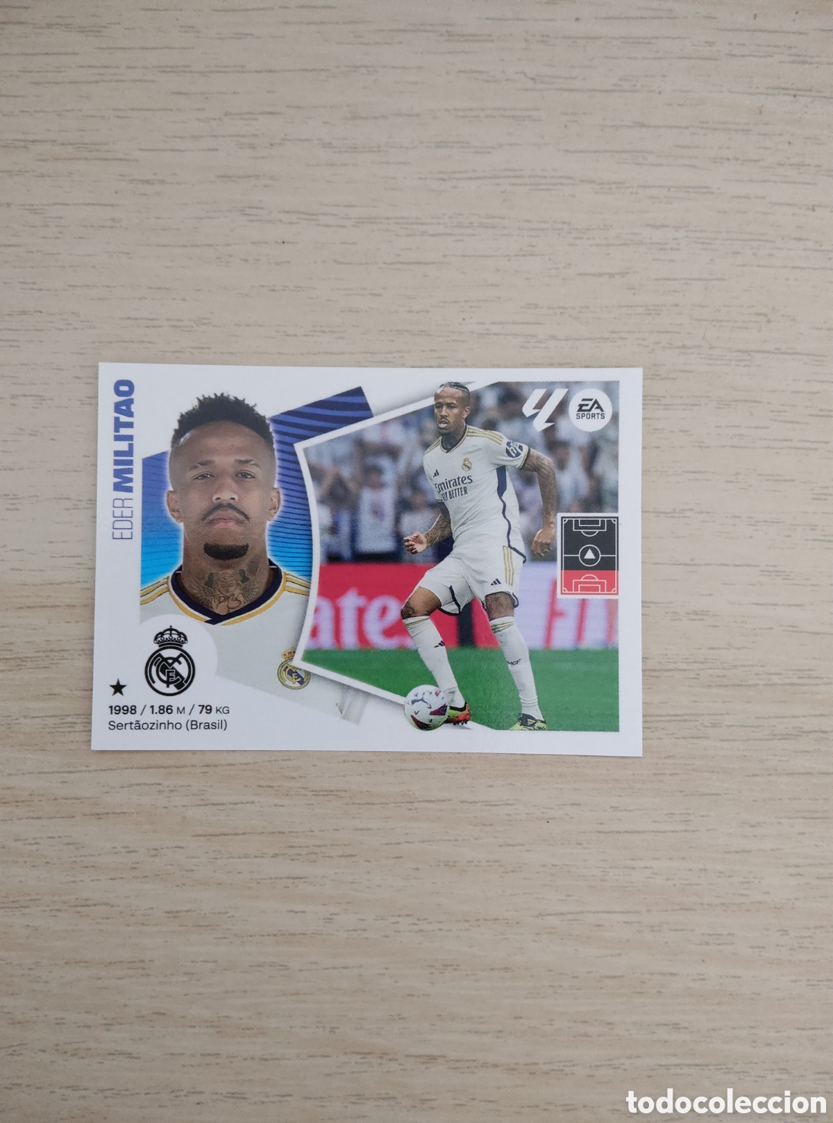 Cromos de f&uacute;tbol: 6 EDER MILITAO REAL MADRID LIGA ESTE 2024 2025