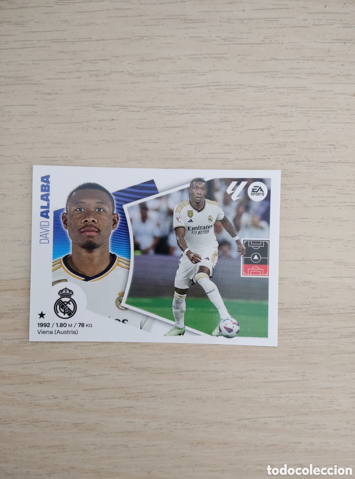 Cromos de f&uacute;tbol: 7 DAVID ALABA REAL MADRID LIGA ESTE 2024 2025