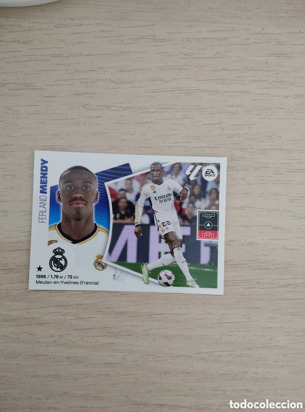 Cromos de f&uacute;tbol: 10 A FERLAND MENDY REAL MADRID LIGA ESTE 2024 2025