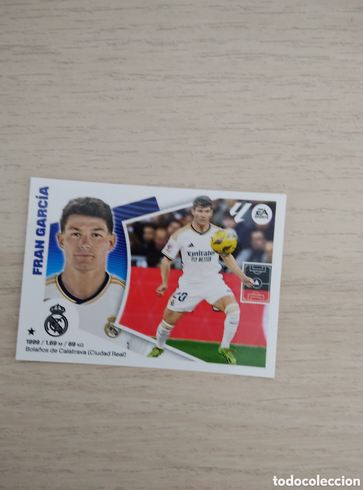 Cromos de f&uacute;tbol: 10 B FRAN GARC&Iacute;A REAL MADRID LIGA ESTE 2024 2025