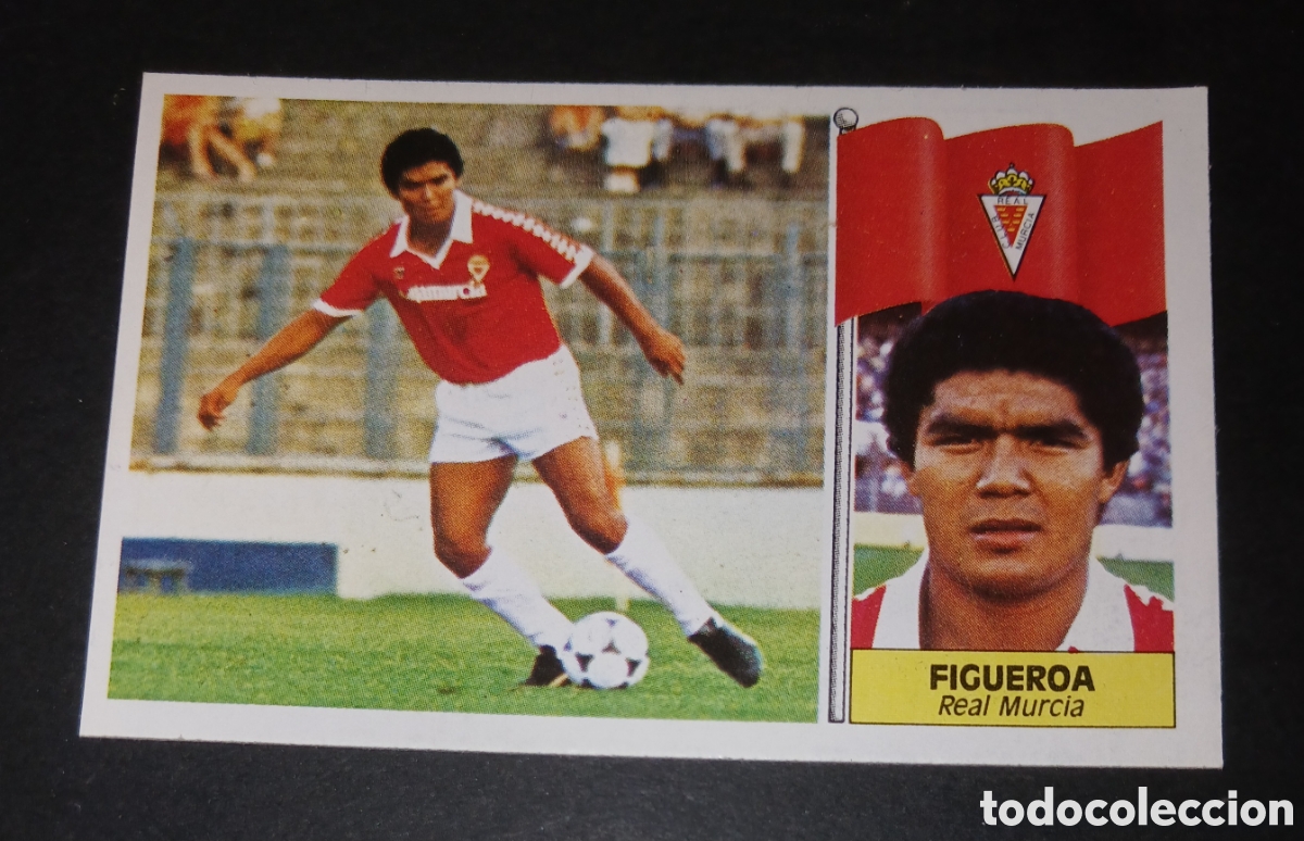 Cromos de f&uacute;tbol: Cromo Figueroa (BAJA) - Real Murcia - Ediciones Este Liga 1986/1987 (86-87) - Nuevo Sin Pegar