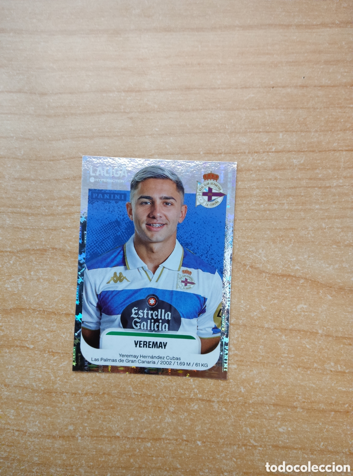 Cromos de f&uacute;tbol: 188 YEREMAY HERNANDEZ DEPORTIVO LIGA HYPERMOTION 2025 2026