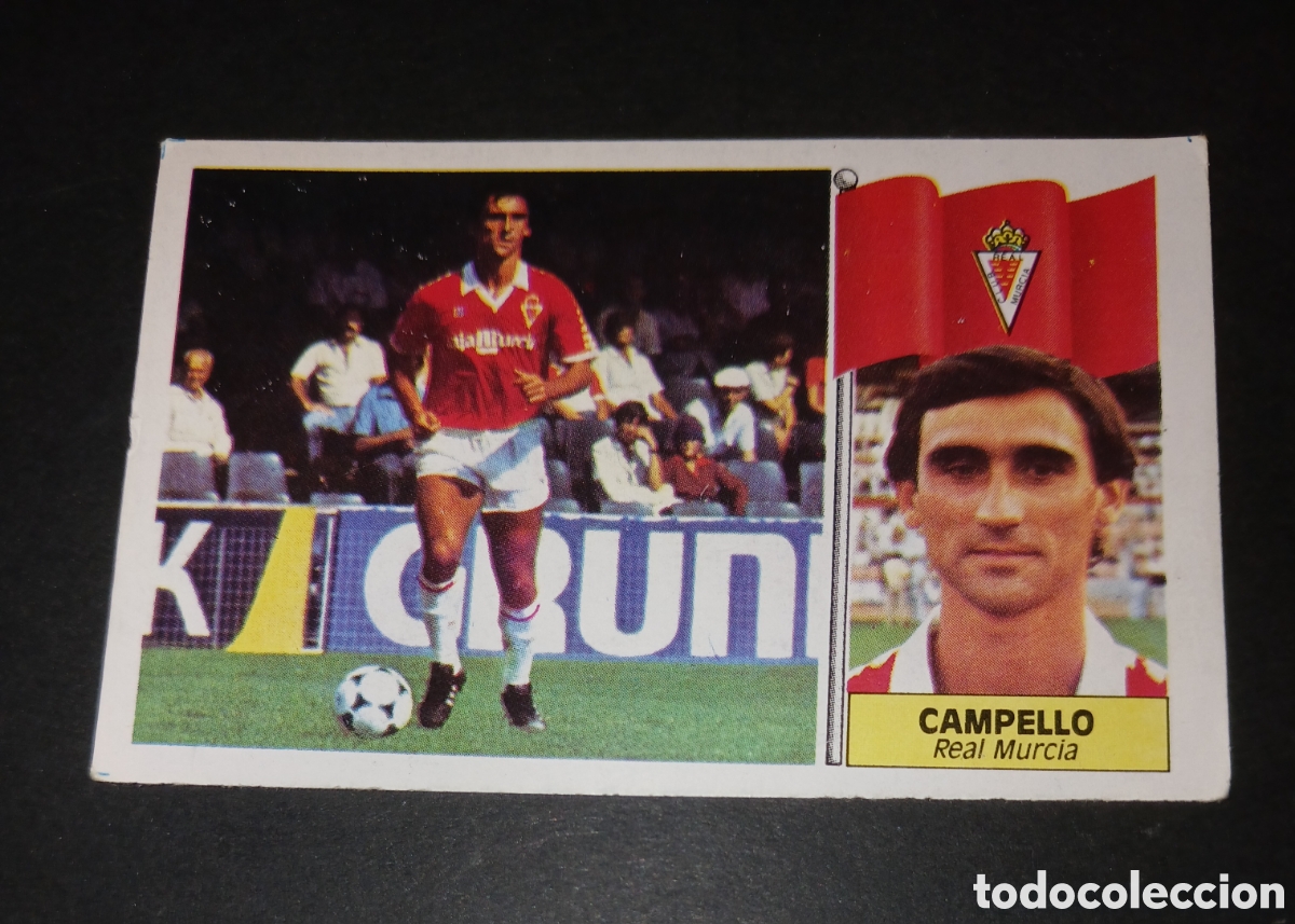 Cromos de f&uacute;tbol: Cromo Campello (BAJA) - Real Murcia - Ediciones Este Liga 1986/1987 (86-87) - Nuevo Sin Pegar
