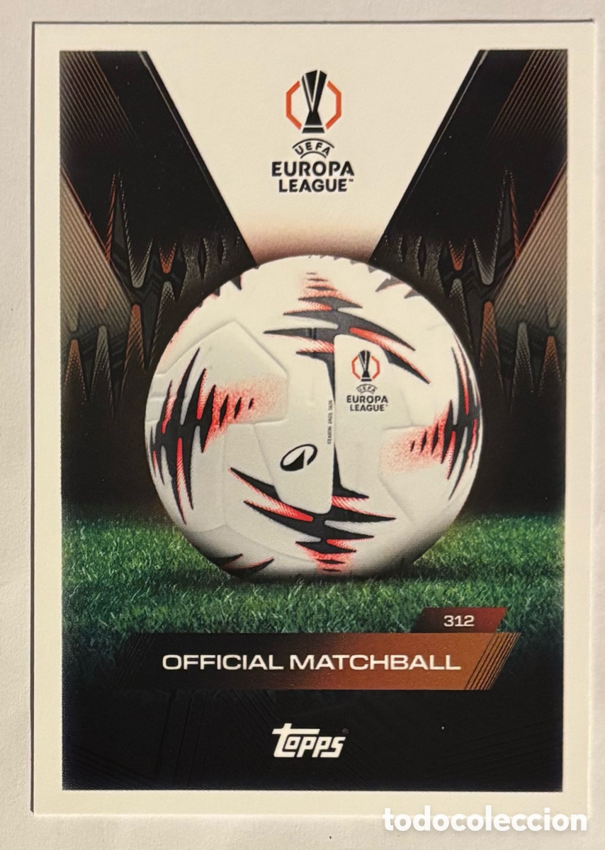Cromos de f&uacute;tbol: OFFICIAL MATCHBALL. CARTA TOPPS MATCH ATTAX 2025/26. #312.