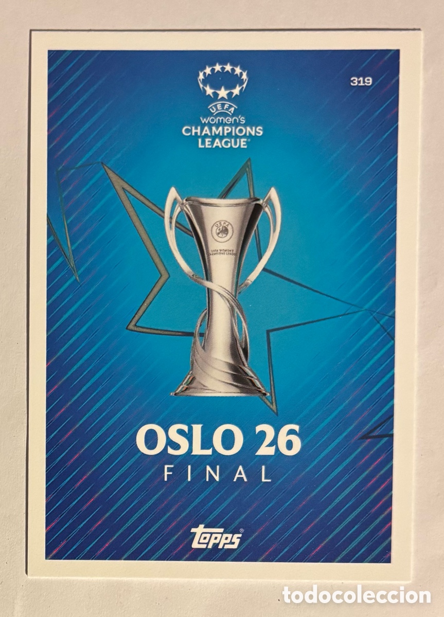 Cromos de f&uacute;tbol: OSLO 26 UEFA WOMENS CHAMPIONS LEAGUE. CARTA TOPPS MATCH ATTAX 2025/26. #319.