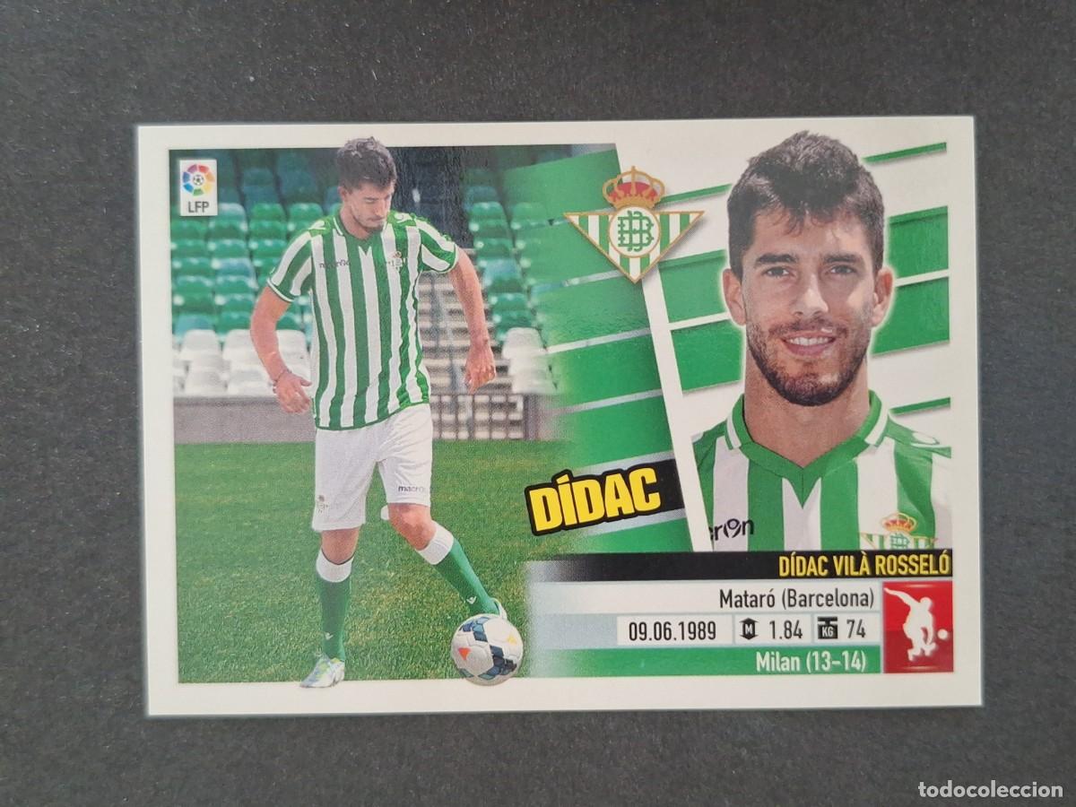 Cromos de f&uacute;tbol: L5 DIDAC REAL BETIS BALOMPIE FICHAJE 39 LIGA ESTE 2013 2014 13 14 NUNCA PEGADO SIN PEGAR