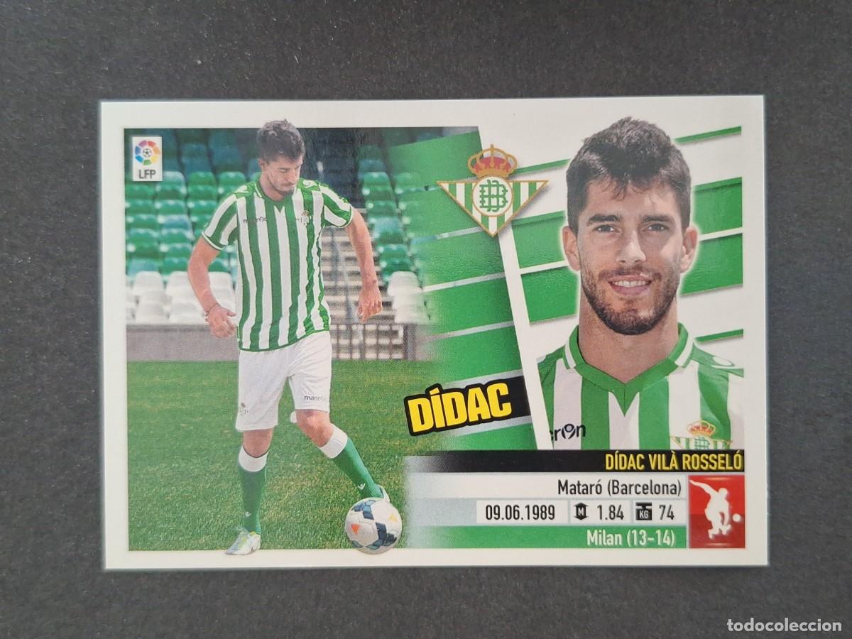 Cromos de f&uacute;tbol: L5 DIDAC REAL BETIS BALOMPIE FICHAJE 39 LIGA ESTE 2013 2014 13 14 NUNCA PEGADO SIN PEGAR