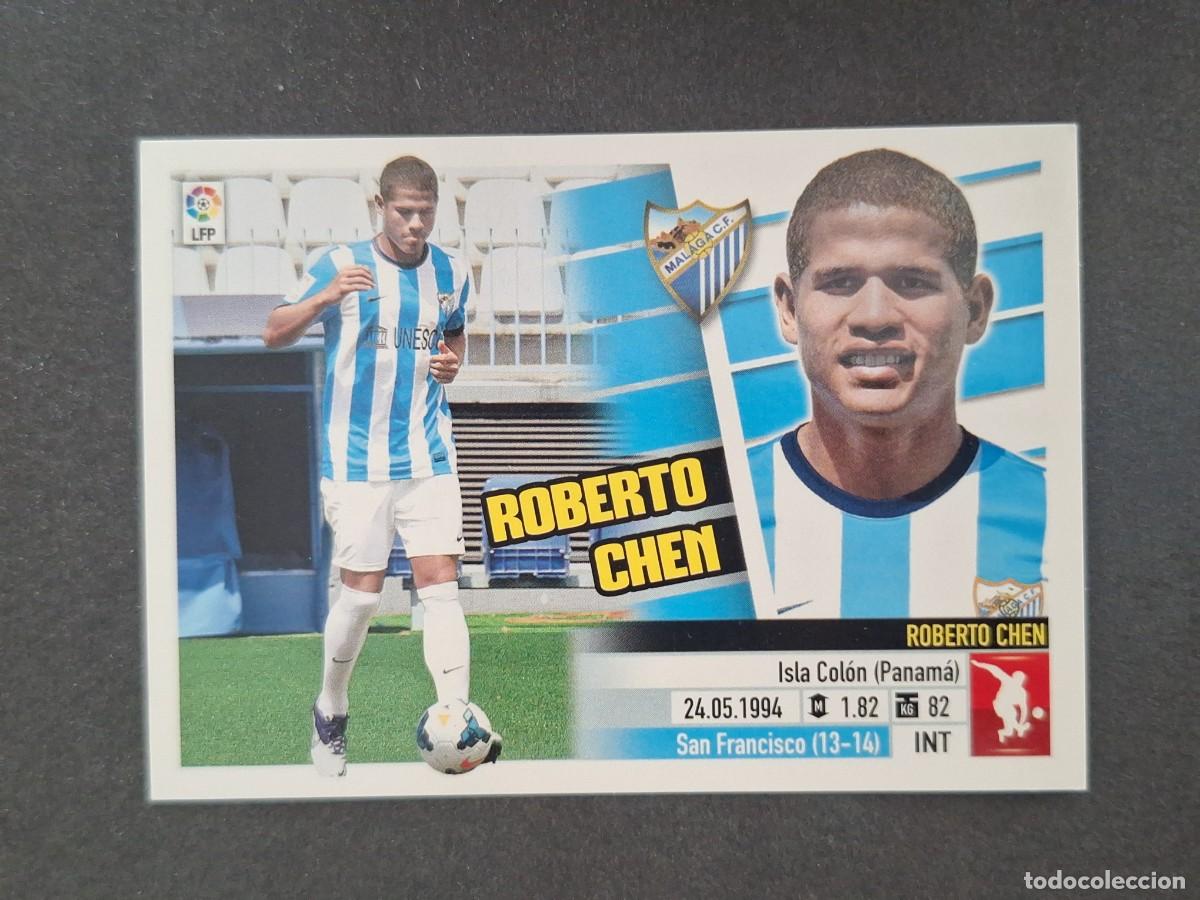 Cromos de f&uacute;tbol: L5 ROBERTO CHEN MALAGA C. F. FICHAJE 43 LIGA ESTE 2013 2014 13 14 NUNCA PEGADO SIN PEGAR