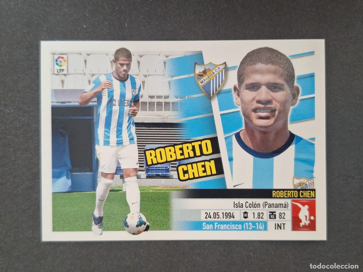 Cromos de f&uacute;tbol: L5 ROBERTO CHEN MALAGA C. F. FICHAJE 43 LIGA ESTE 2013 2014 13 14 NUNCA PEGADO SIN PEGAR
