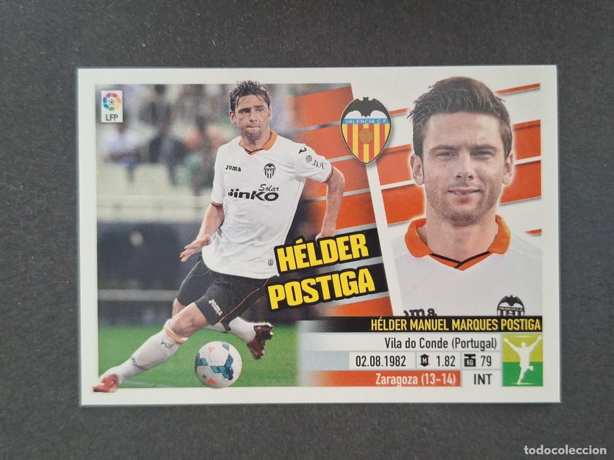 Cromos de f&uacute;tbol: L5 HELDER POSTIGA VALENCIA C. F. FICHAJE 45 LIGA ESTE 2013 2014 13 14 NUNCA PEGADO SIN PEGAR