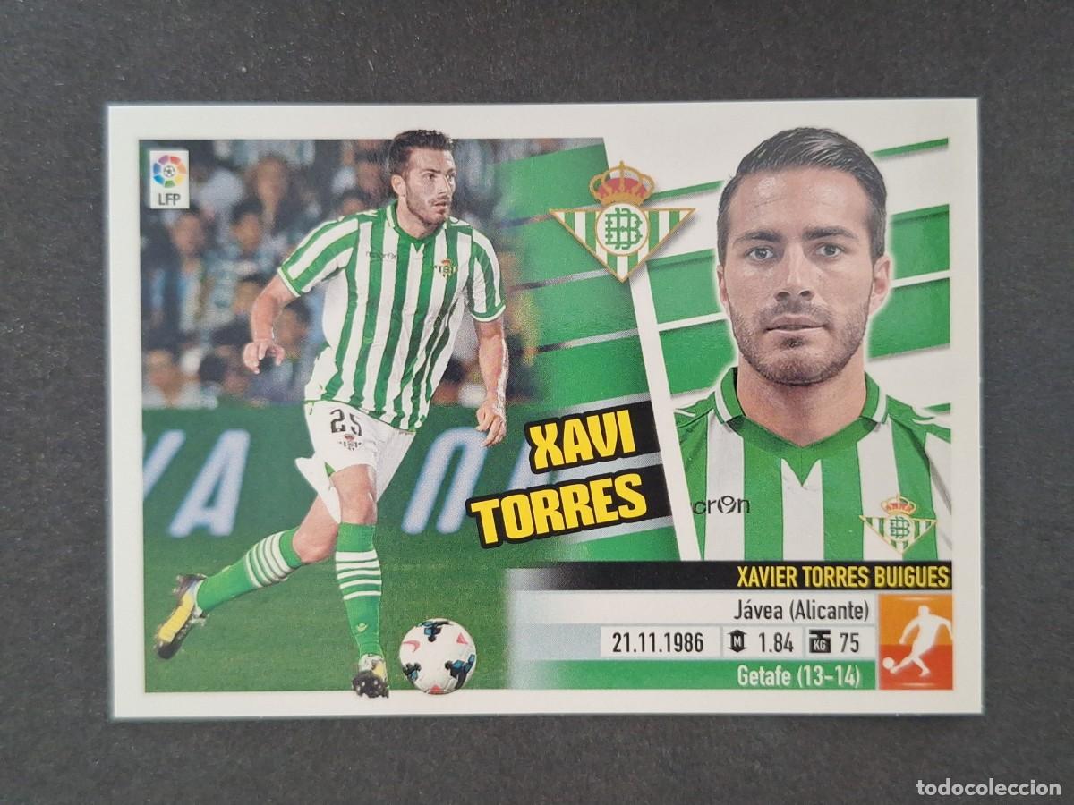 Cromos de f&uacute;tbol: L5 XAVI TORRES REAL BETIS BALOMPIE FICHAJE 53 LIGA ESTE 2013 2014 13 14 NUNCA PEGADO SIN PEGAR