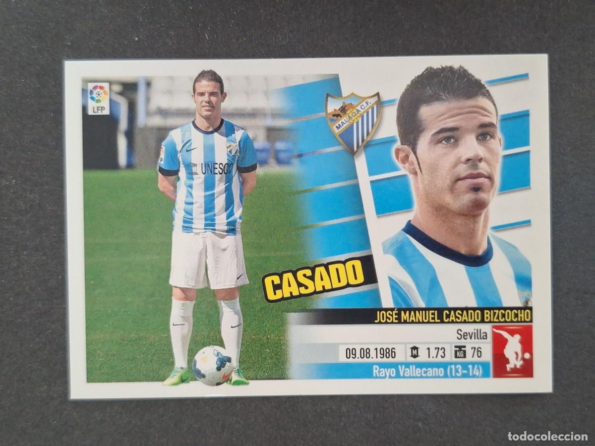 Cromos de f&uacute;tbol: L5 CASADO MALAGA C. F. FICHAJE 63 BIS LIGA ESTE 2013 2014 13 14 NUNCA PEGADO SIN PEGAR