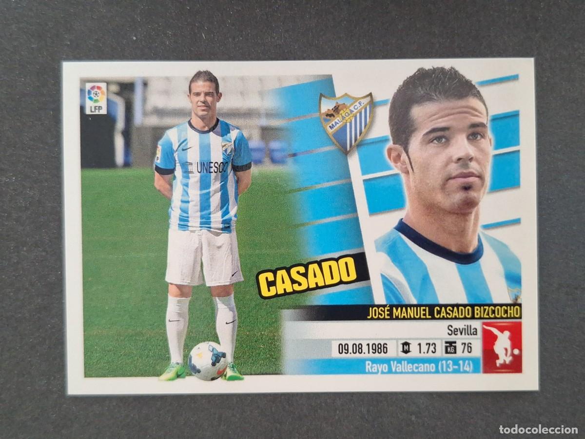 Cromos de f&uacute;tbol: L5 CASADO MALAGA C. F. FICHAJE 63 BIS LIGA ESTE 2013 2014 13 14 NUNCA PEGADO SIN PEGAR