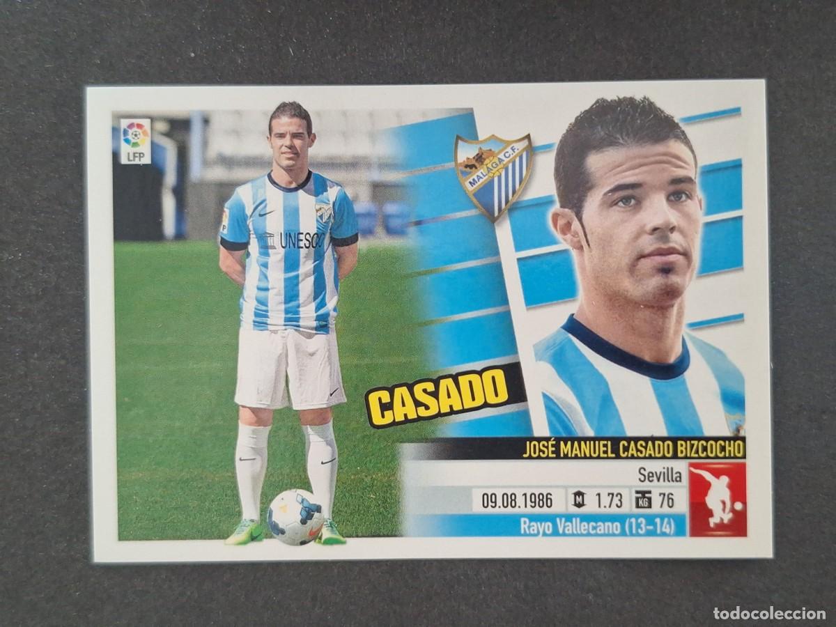Cromos de f&uacute;tbol: L5 CASADO MALAGA C. F. FICHAJE 63 BIS LIGA ESTE 2013 2014 13 14 NUNCA PEGADO SIN PEGAR