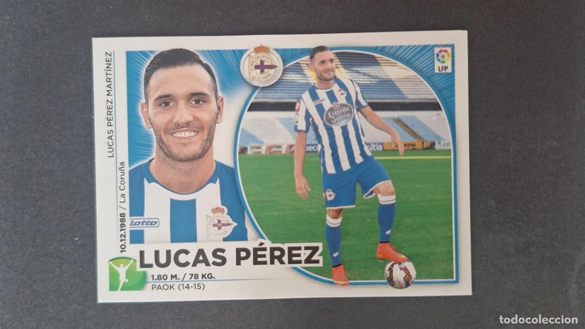Football Stickers: L4 LUCAS PEREZ DEPORTIVO DE LA CORU&Ntilde;A LIGA ESTE 2014 2015 14 15 NUNCA PEGADO SIN PEGAR
