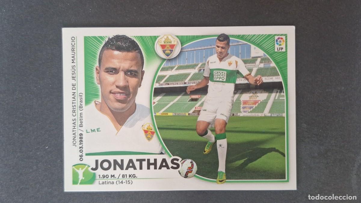 Cromos de f&uacute;tbol: L4 JONATHAS ELCHE C. F. LIGA ESTE 2014 2015 14 15 NUNCA PEGADO SIN PEGAR