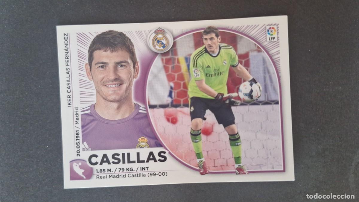 Cromos de f&uacute;tbol: L4 CASILLAS REAL MADRID LIGA ESTE 2014 2015 14 15 NUNCA PEGADO SIN PEGAR