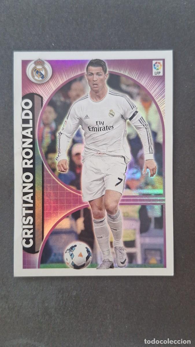 Cromos de f&uacute;tbol: L4 CRISTIANO RONALDO REAL MADRID LIGA ESTE 2014 2015 14 15 NUNCA PEGADO SIN PEGAR