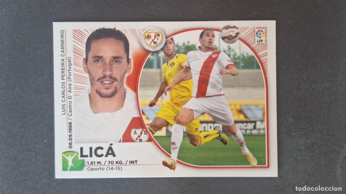 Cromos de f&uacute;tbol: L4 LICA RAYO VALLECANO LIGA ESTE 2014 2015 14 15 NUNCA PEGADO SIN PEGAR
