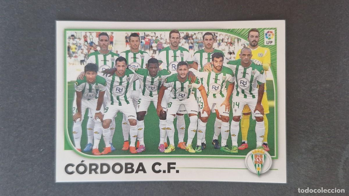 Cromos de f&uacute;tbol: L4 EQUIPO ALINEACION CORDOBA C. F. LIGA ESTE 2014 2015 14 15 NUNCA PEGADO SIN PEGAR