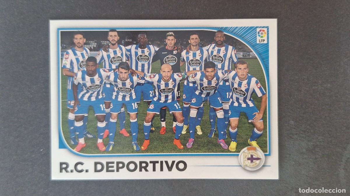 Cromos de f&uacute;tbol: L4 EQUIPO ALINEACION DEPORTIVO DE LA CORU&Ntilde;A LIGA ESTE 2014 2015 14 15 NUNCA PEGADO SIN PEGAR
