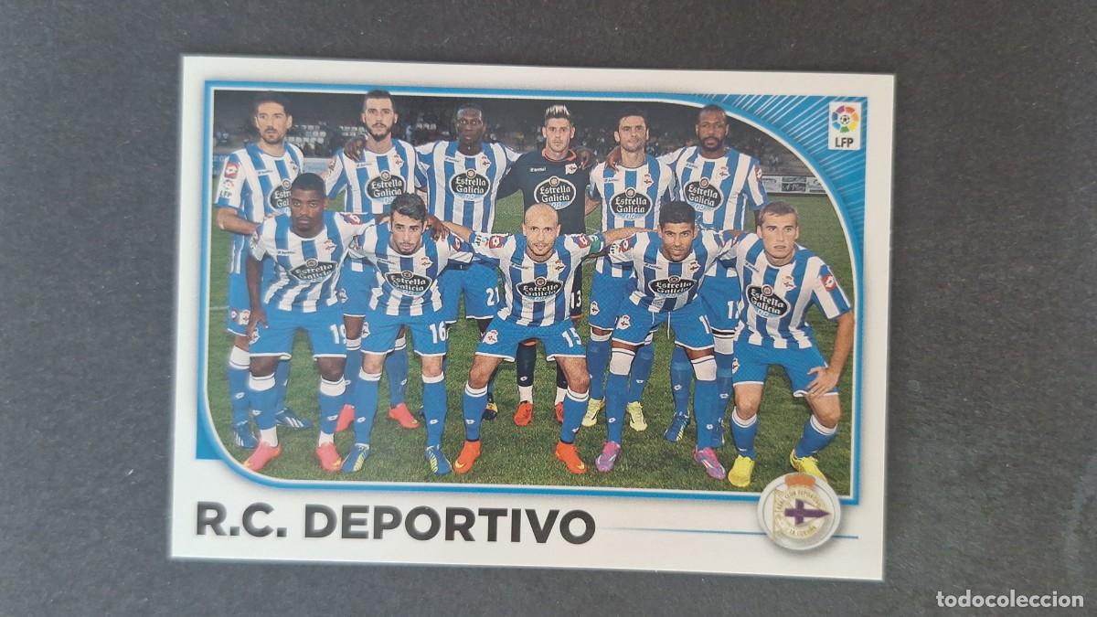 Cromos de f&uacute;tbol: L4 EQUIPO ALINEACION DEPORTIVO DE LA CORU&Ntilde;A LIGA ESTE 2014 2015 14 15 NUNCA PEGADO SIN PEGAR