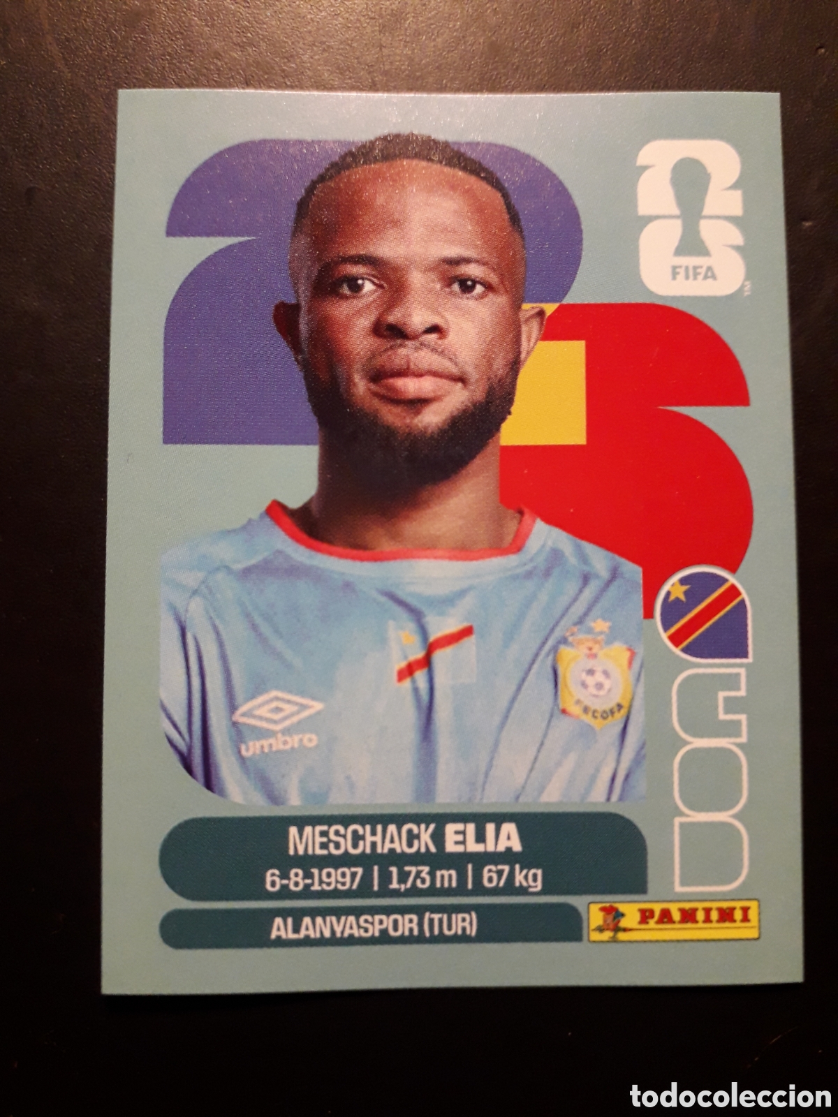 Cromos de f&uacute;tbol: ELIA CONGO COD 15 MUNDIAL F&Uacute;TBOL 2026 FIFA WORLD CUP PANINI SIN PEGAR PEDIDO M&Iacute;NIMO 3&euro;