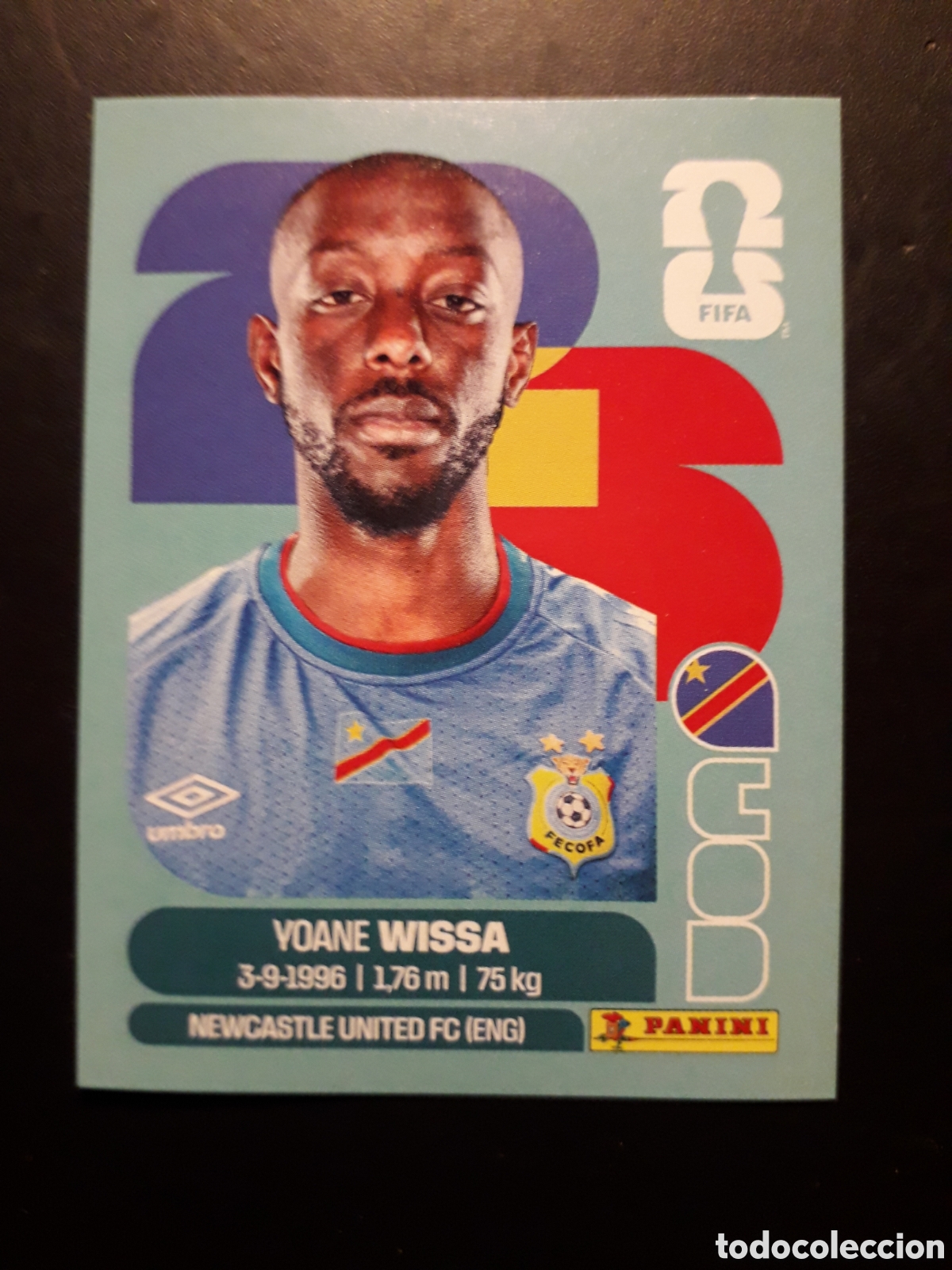 Cromos de f&uacute;tbol: WISSA CONGO COD 16 MUNDIAL F&Uacute;TBOL 2026 FIFA WORLD CUP PANINI SIN PEGAR PEDIDO M&Iacute;NIMO 3&euro;