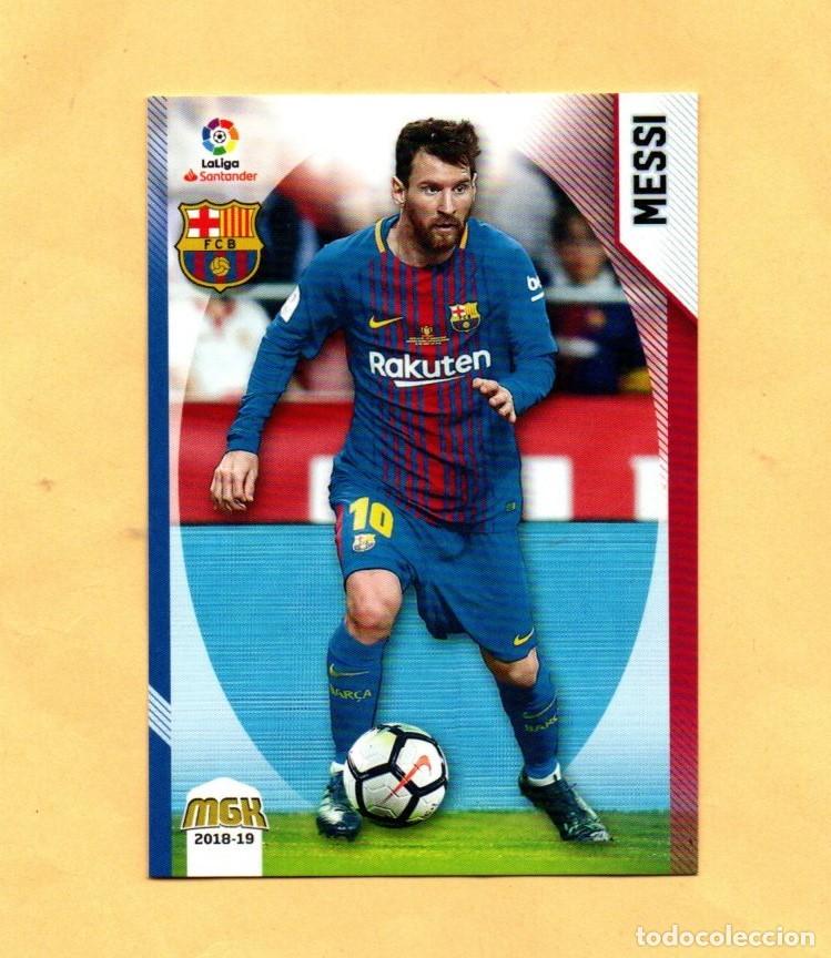 Cromos de f&uacute;tbol: MEGACRACKS 2018-2019 MESSI 100 LIGA 18/19 FC.BARCELONA