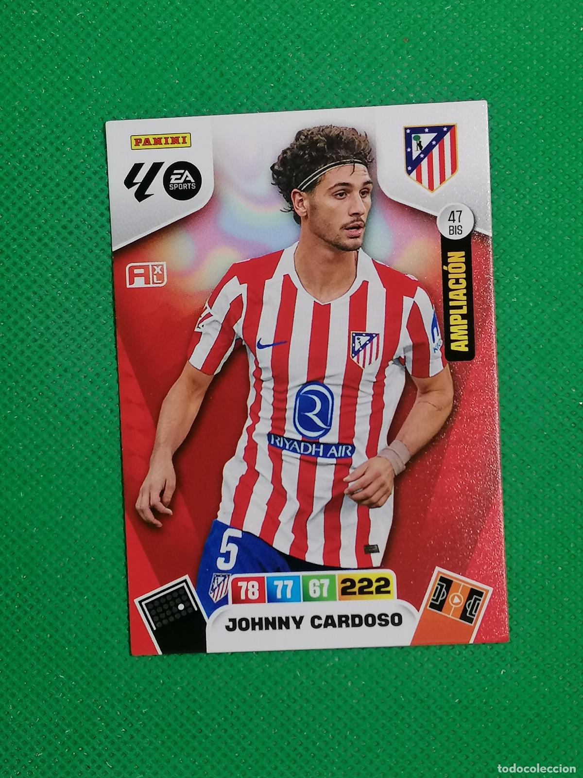 Cromos de f&uacute;tbol: 47 BIS 47BIS JOHNNY CARDOSO ATLETICO MADRID AMPLIACION ⚽ LIGA ADRENALYN XL 2025 2026 25 26 ⚽